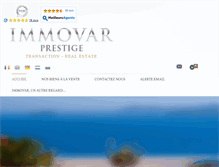 Tablet Screenshot of immovar-immobilier-prestige.com